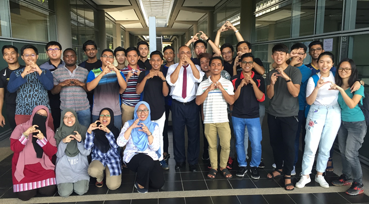 UTP Malaysia Fulbright Picture With Students of Computational Methods Course